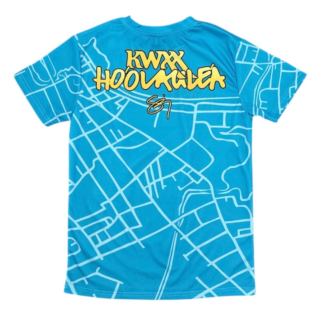 Sig Zane x KWXX Ho'olaule'a Hilo One - Blue Short Sleeve