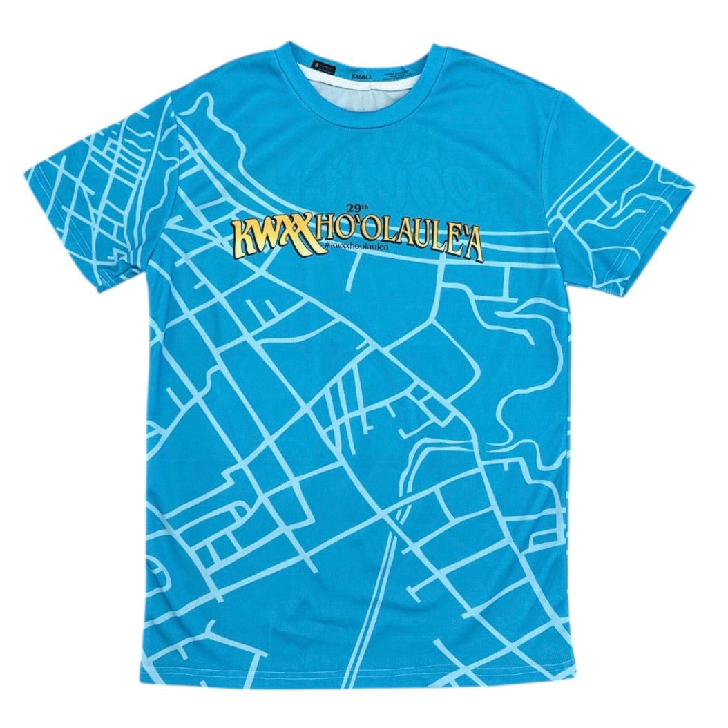 Sig Zane x KWXX Ho'olaule'a Hilo One - Blue Short Sleeve
