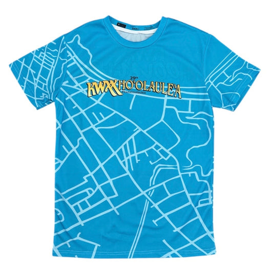 Sig Zane x KWXX Ho'olaule'a Hilo One - Blue Short Sleeve
