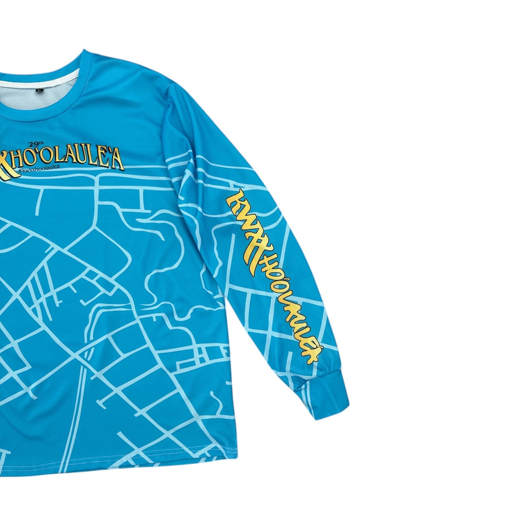 Sig Zane x KWXX Ho'olaule'a Hilo One - Blue Long Sleeve