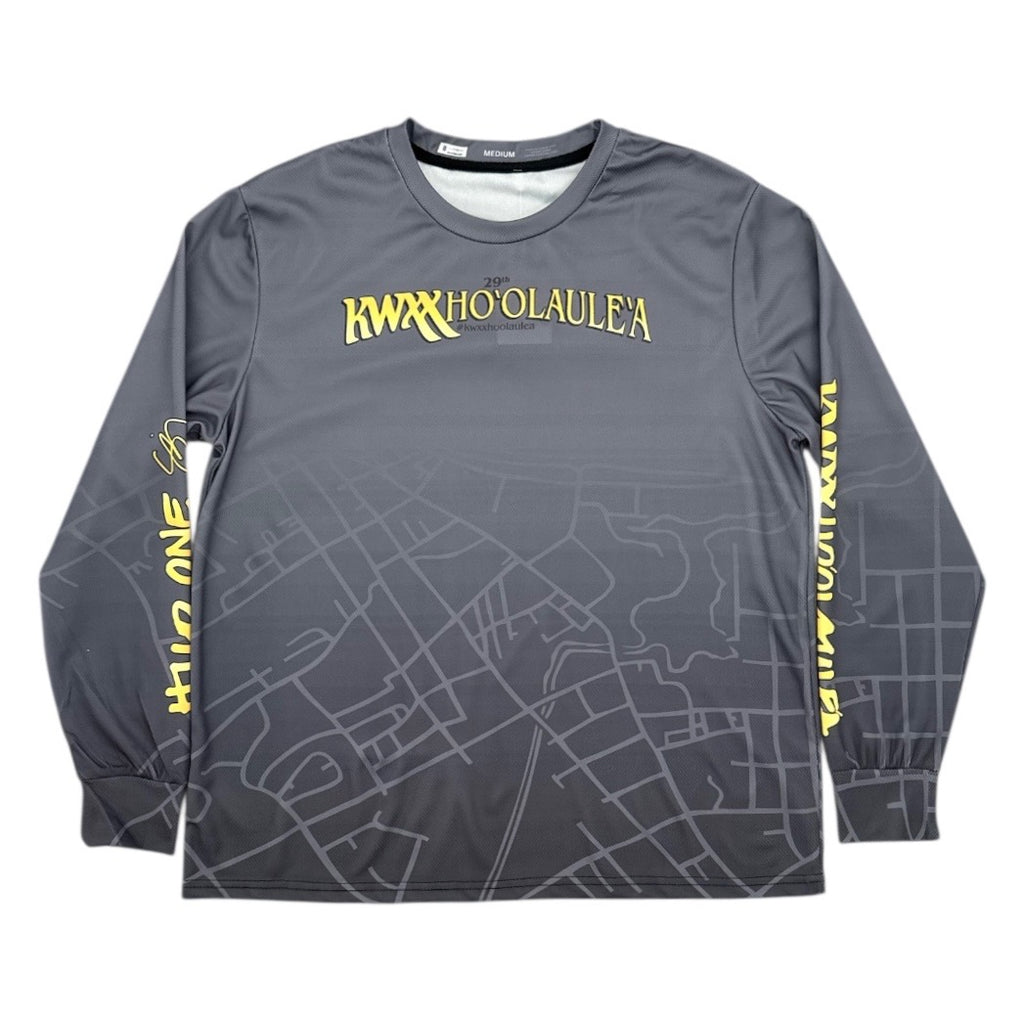 Sig Zane x KWXX Ho'olaule'a Hilo One - Black/Gray Gradient Long Sleeve