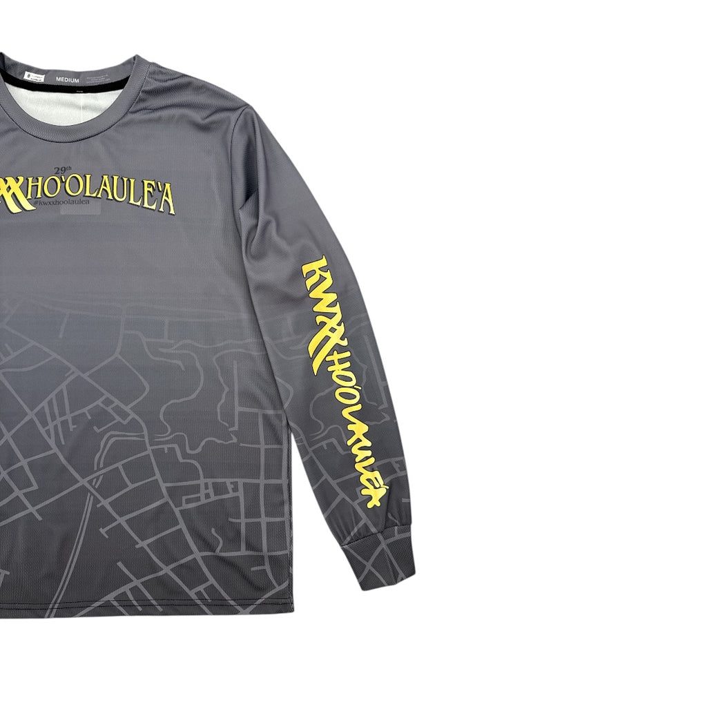 Sig Zane x KWXX Ho'olaule'a Hilo One - Black/Gray Gradient Long Sleeve